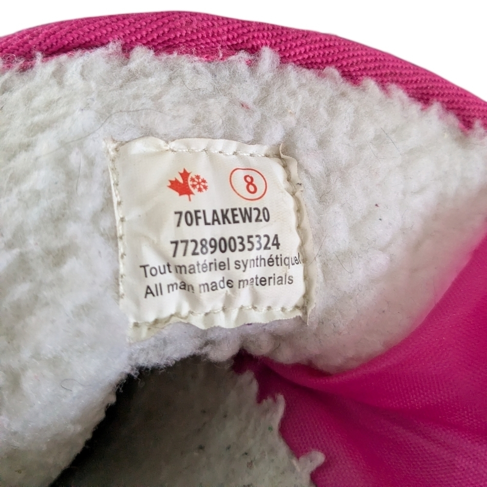 Toddler Girl Insulated Waterproof Snow Winter Boots 8 - Picture 8 of 8